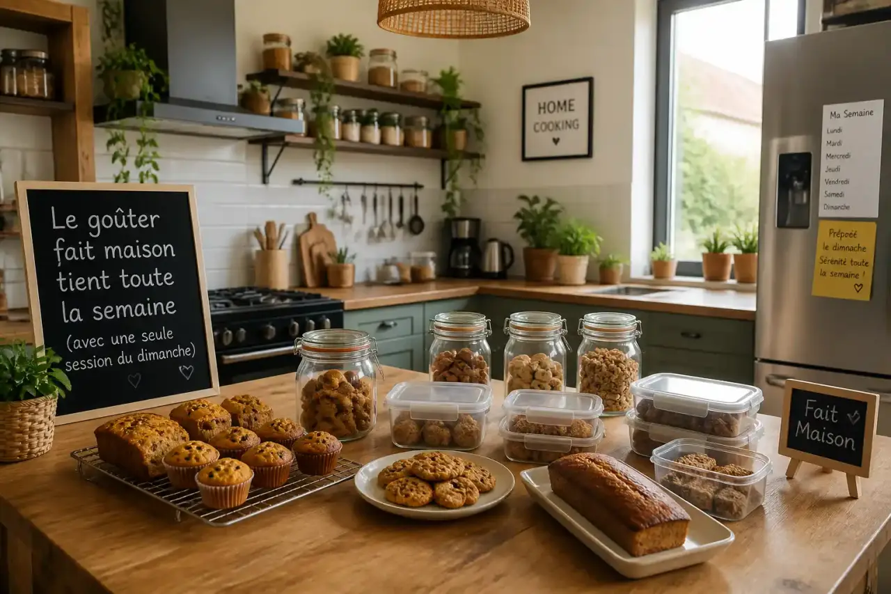Le goûter fait maison tient toute la semaine (avec une seule session du dimanche)