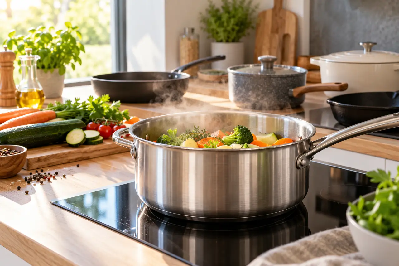 Quelle casserole choisir pour la santé ? Inox au quotidien, vigilance sur les revêtements