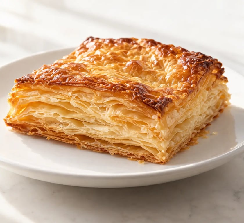 Pâte feuilletée rapide et facile maison, dorée et croustillante