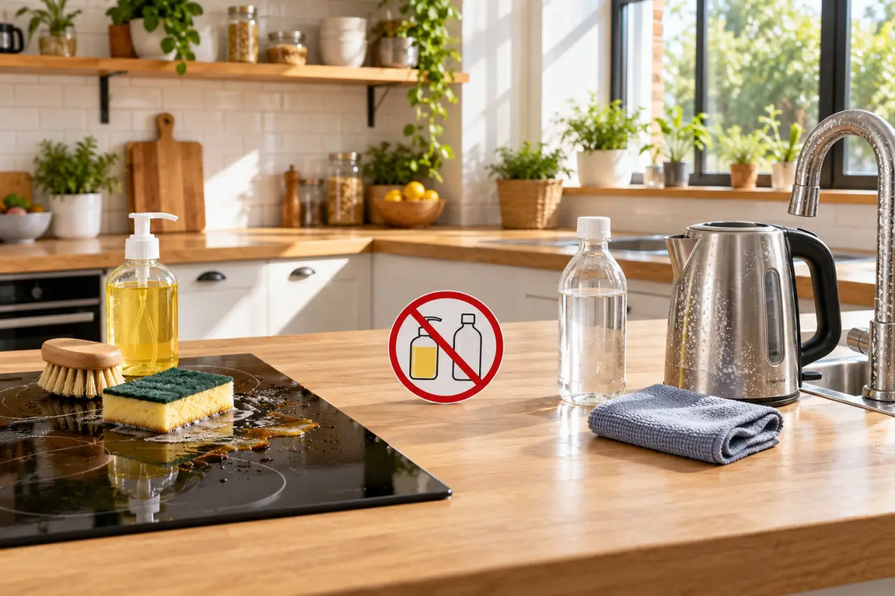 Nettoyant cuisine maison : dégraisser au savon, détartrer au vinaigre sans les mélanger