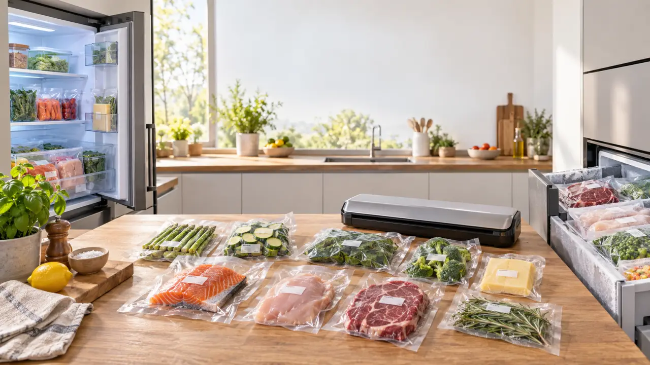 Aliments sous vide : quelles durées au réfrigérateur et au congélateur ?