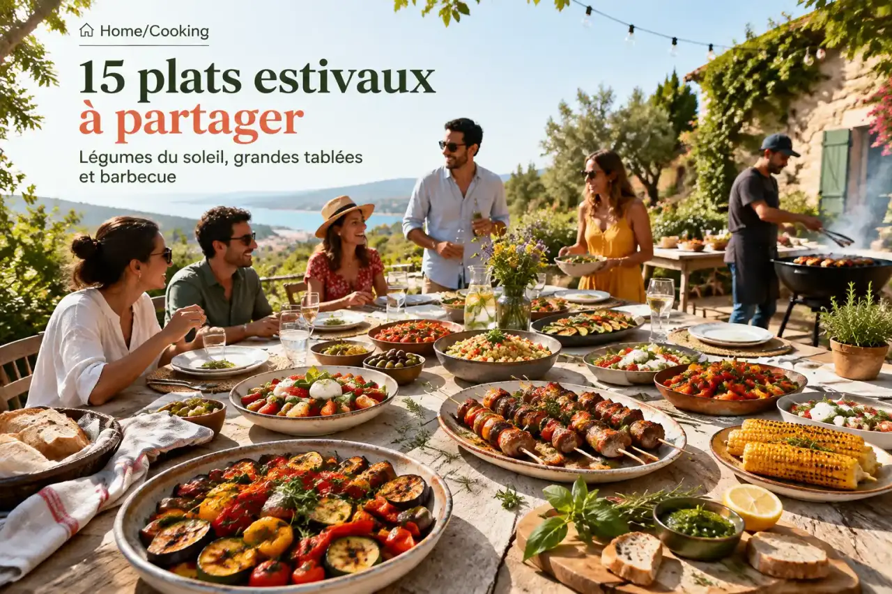 15 plats estivaux à partager : légumes du soleil, grandes tablées et barbecue