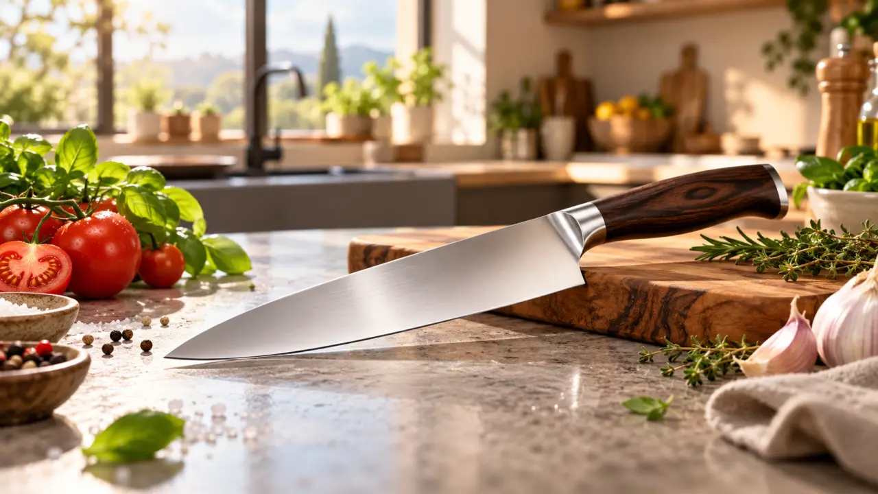 Un couteau de chef de 20 cm, le meilleur point de départ pour cuisiner